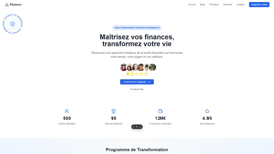 Web App (Fitnance)