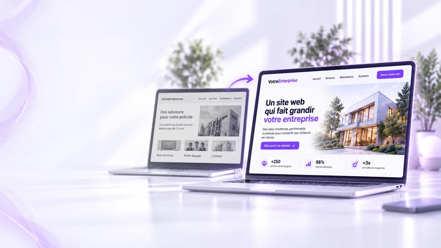 Illustration : Refonte de Site Web